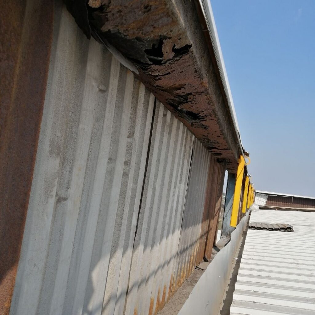 Reparación de cubiertas industriales